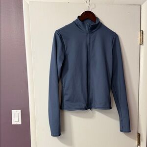 ALO Yoga Blue Zip-Up Sweatshirt